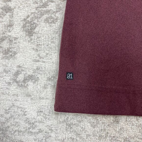 01 ALGO Pullover Stitch Fix Red Max 1/4 Zip Performance Men's Size Large - Picture 4 of 6